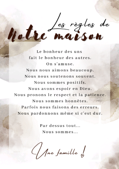 Affiche "notre maison " – Image 7