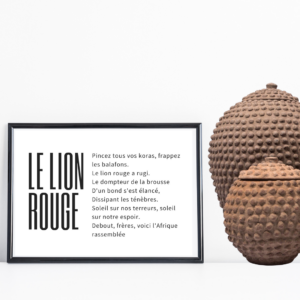 LE LION ROUGE (portrait)
