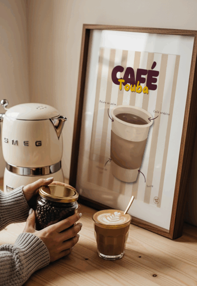 CAFE TOUBA AFFICHE CUISINE